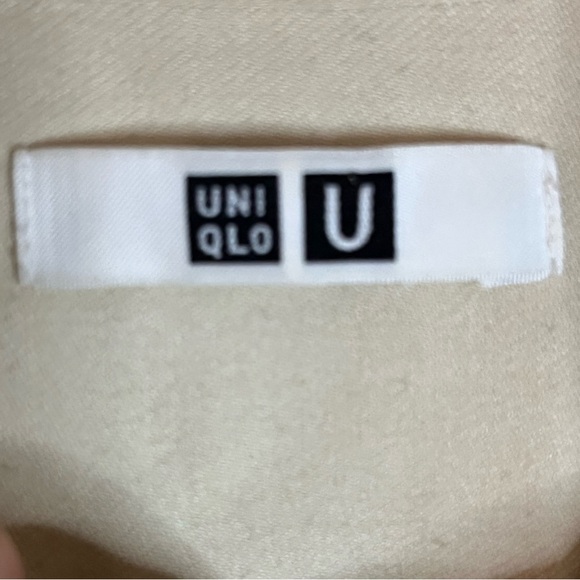 UNIQLO U Beige Oversized Popover Shirt Dress Tunic Men’s L - Picture 7 of 16